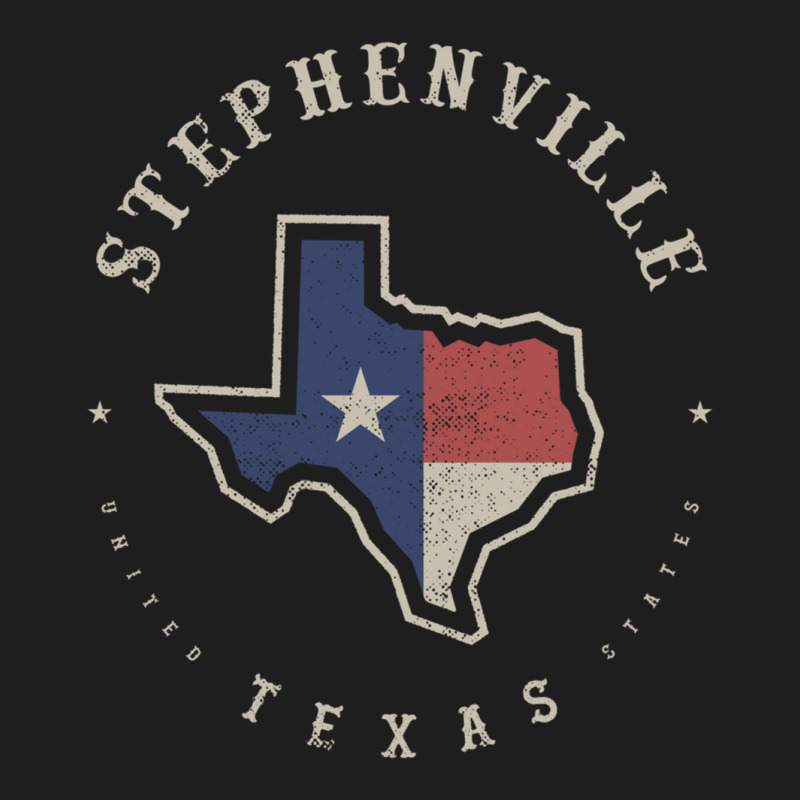 Vintage Stephenville Texas State Flag Map Souvenir Gift Long Sleeve T Classic T-shirt by cm-arts | Artistshot