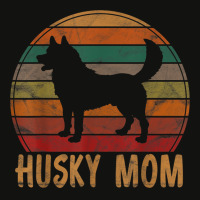 Retro Husky Mom Gift Dog Mother Pet Siberian Huskies Mama Scorecard Crop Tee | Artistshot