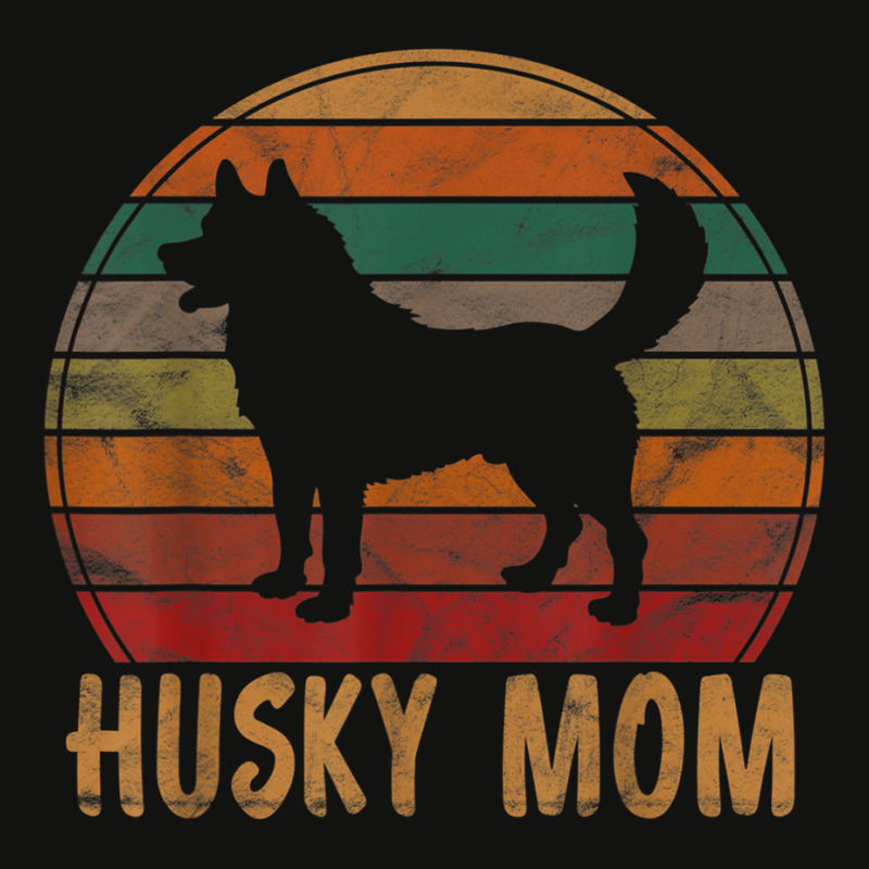 Retro Husky Mom Gift Dog Mother Pet Siberian Huskies Mama Scorecard Crop Tee by SorenKim | Artistshot