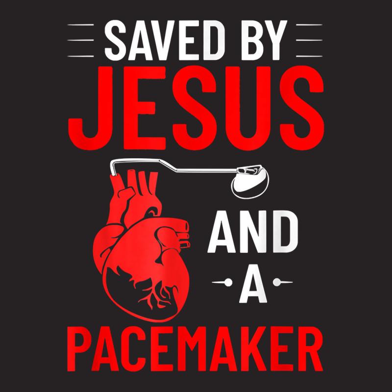 Saved By Jesus And A Pacemaker Heart Disease Awareness Funny T Shirt Vintage Cap | Artistshot