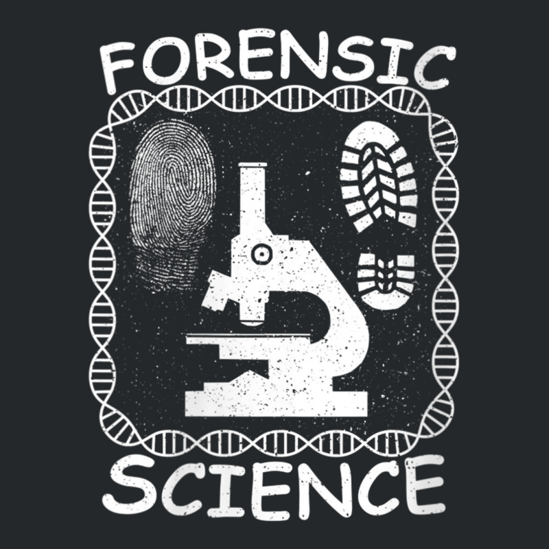 Womens Dna Fingerprint Footprint Microscope Forensic Science V Neck T Crewneck Sweatshirt | Artistshot