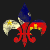 Louisiana Cajun Proud Acadiana Flag Distressed Fleur Hoodie & Jogger Set | Artistshot