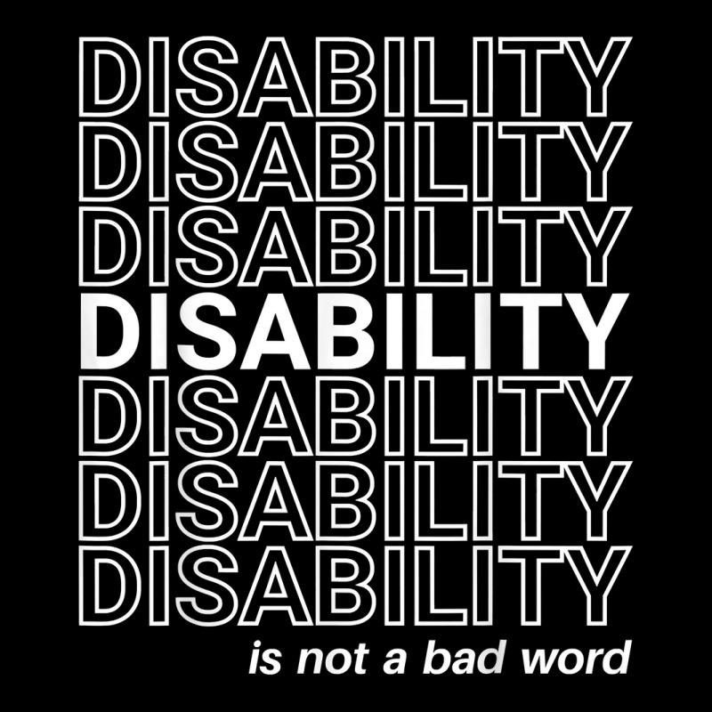 Disability Is Not A Bad Word, Happy Disability Pride Month T Shirt Cropped Hoodie by cm-arts | Artistshot