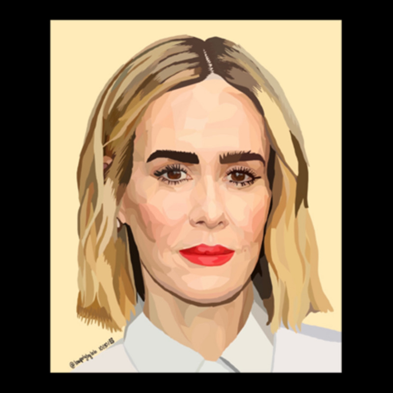 Sarah Paulson V-Neck Tee by cm-arts | Artistshot