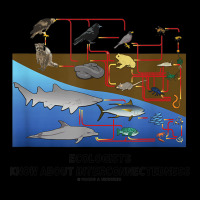 Ecologists Know About Interconnectedness Food Chains Cropped Hoodie | Artistshot