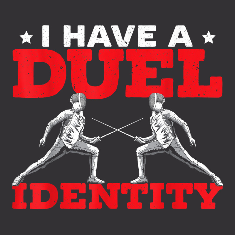 I Have A Duel Identity Fencing Swordsmanship Fencer T Shirt Vintage Hoodie And Short Set | Artistshot