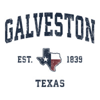 Galveston Texas Tx Vintage State Flag Sports Navy Design Long Sleeve T Men's 3/4 Sleeve Pajama Set | Artistshot