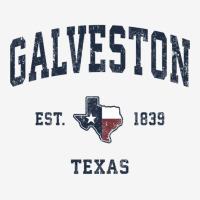 Galveston Texas Tx Vintage State Flag Sports Navy Design Long Sleeve T Classic T-shirt | Artistshot