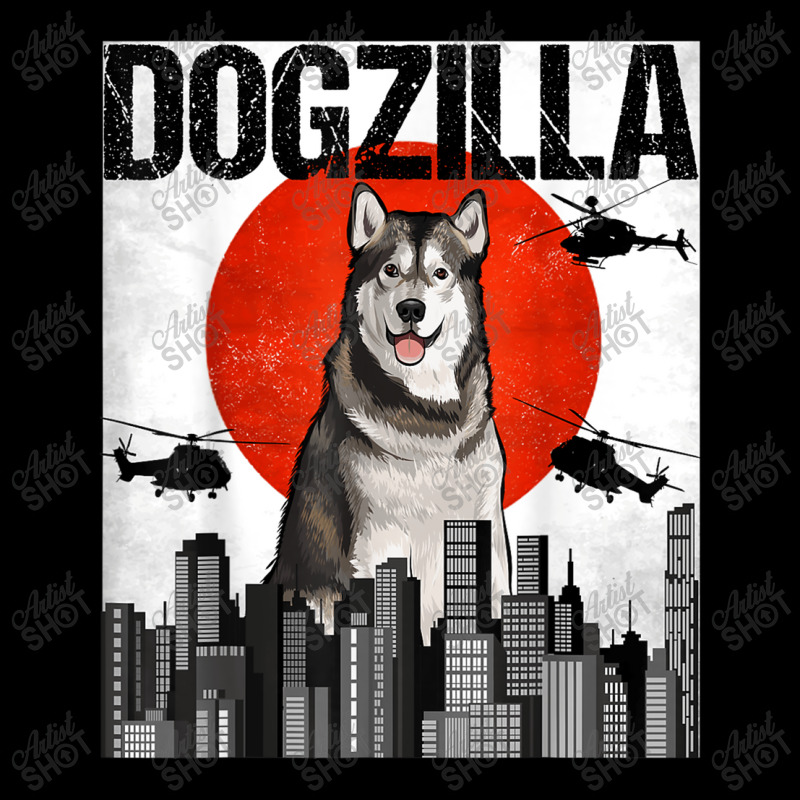 Funny Vintage Japanese Dogzilla Alaskan Malamute Long Sleeve Shirts | Artistshot