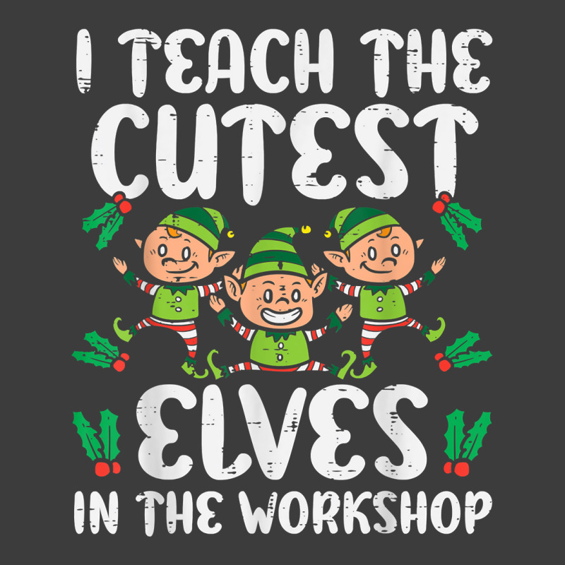 I Teach The Cutest Elves In The Workshop Teacher Christmas T Shirt Men's Polo Shirt by cm-arts | Artistshot