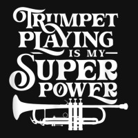 Playing The Trumpet Is My Superpower Trumpeter Player Landscape Canvas Print | Artistshot