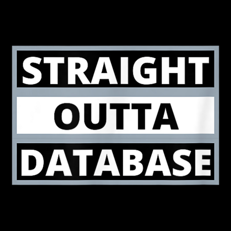 Straight Outta Database T Shirt Adjustable Cap by cm-arts | Artistshot