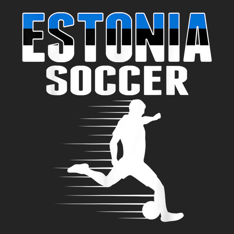 Estonia Soccer Fans Jersey   Estonian Flag Football Lovers T Shirt 3/4 Sleeve Shirt | Artistshot