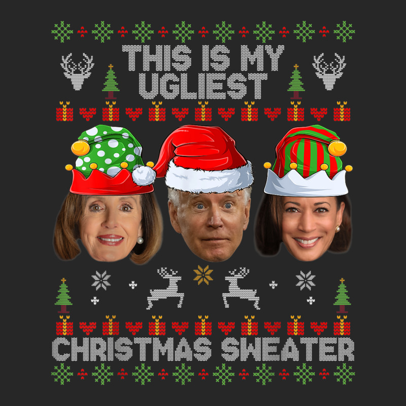 This Is My Ugliest Christmas Sweater Funny Joe Biden Kamala Men's T-shirt Pajama Set | Artistshot