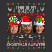 This Is My Ugliest Christmas Sweater Funny Joe Biden Kamala Vintage Hoodie | Artistshot