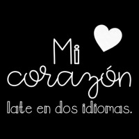 Mi Corazon Late En Dos Idiomas Bilingual Women's V-neck T-shirt | Artistshot