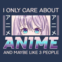 I Only Care About Anime And Like Maybe 3 People Anime Girl Pullover Ho Ladies Denim Jacket | Artistshot