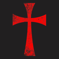 Distressed Crusader Knights Templar Cross T-shirt | Artistshot