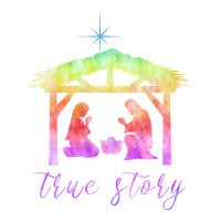 Mary Joseph And Baby Jesus Tie Dye Birth Nativity True Story Sweatshir Women's Pajamas Set | Artistshot