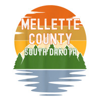 From Mellette County South Dakota Vintage Sunset T Shirt V-neck Tee | Artistshot