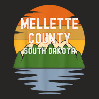 From Mellette County South Dakota Vintage Sunset T Shirt Ladies Fitted T-shirt | Artistshot