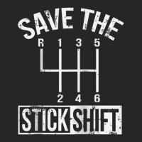 Save The Stick Shift Car Lover Manual Driver Raglan Baseball Tee Ladies Fitted T-shirt | Artistshot