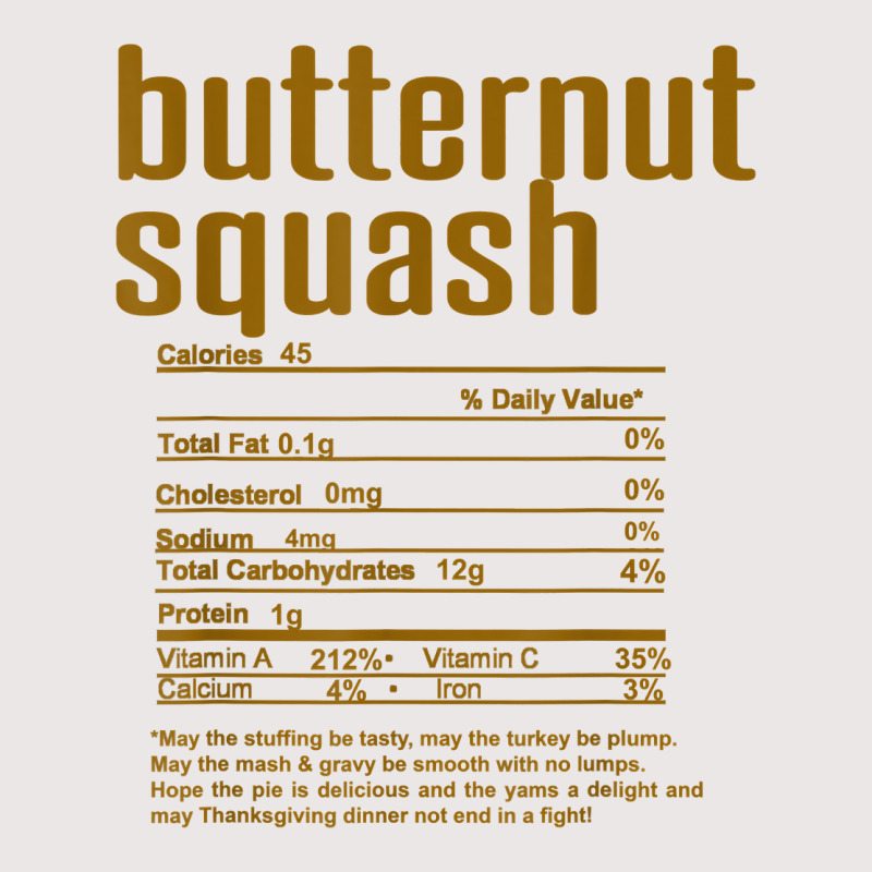 Thanksgiving Christmas Butternut Squash Nutritional Facts T Shirt Pocket T-Shirt by cm-arts | Artistshot