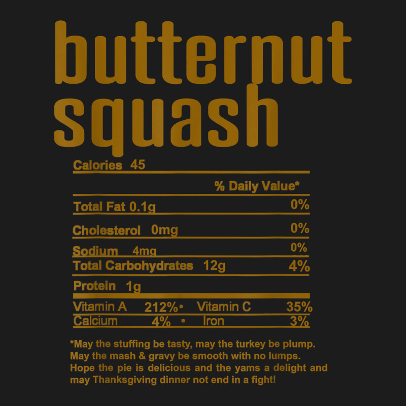 Thanksgiving Christmas Butternut Squash Nutritional Facts T Shirt Hoodie & Jogger set by cm-arts | Artistshot