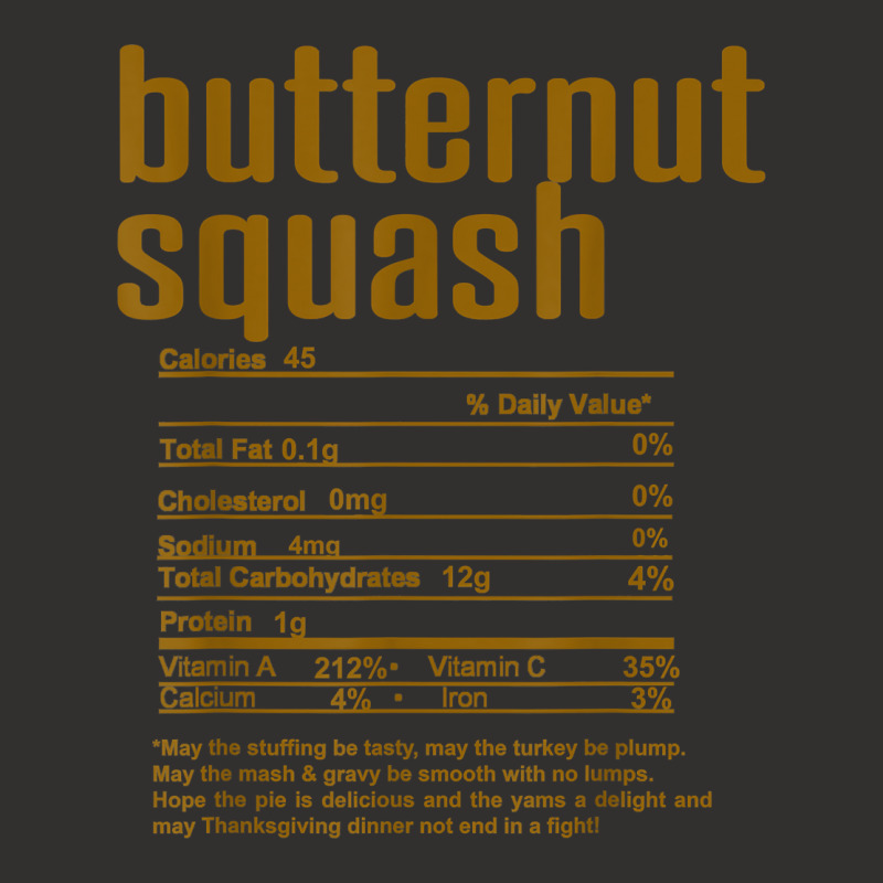 Thanksgiving Christmas Butternut Squash Nutritional Facts T Shirt Champion Hoodie by cm-arts | Artistshot