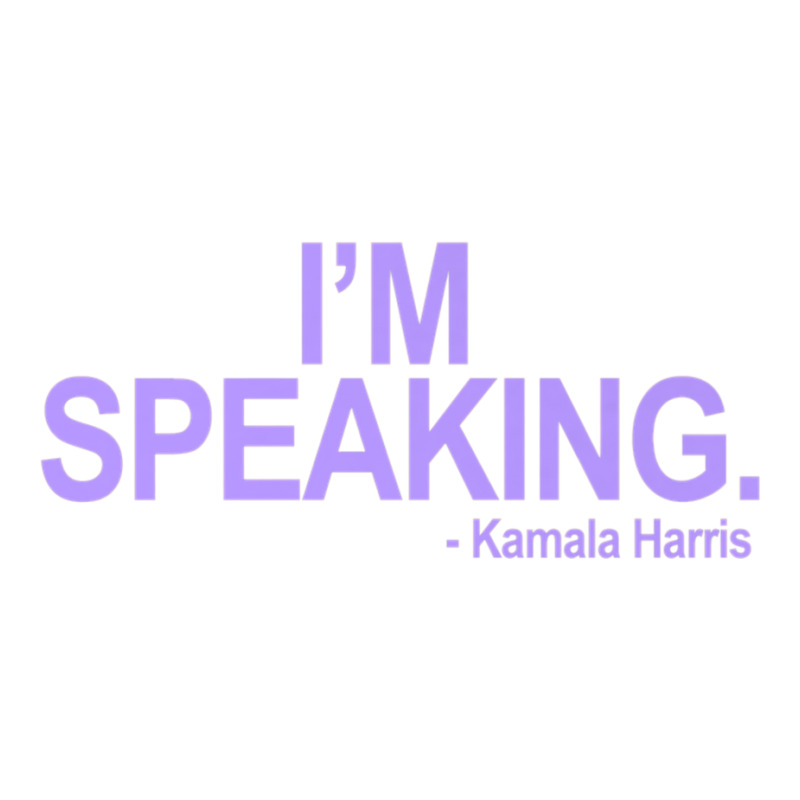 I'm Speaking   Kamala (lavender) Premium T Shirt Sticker | Artistshot