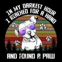 Pitbull Lover Dog I Reach For A Hand And Found A Paw Pitbull Paw Pitbu Pocket T-shirt | Artistshot