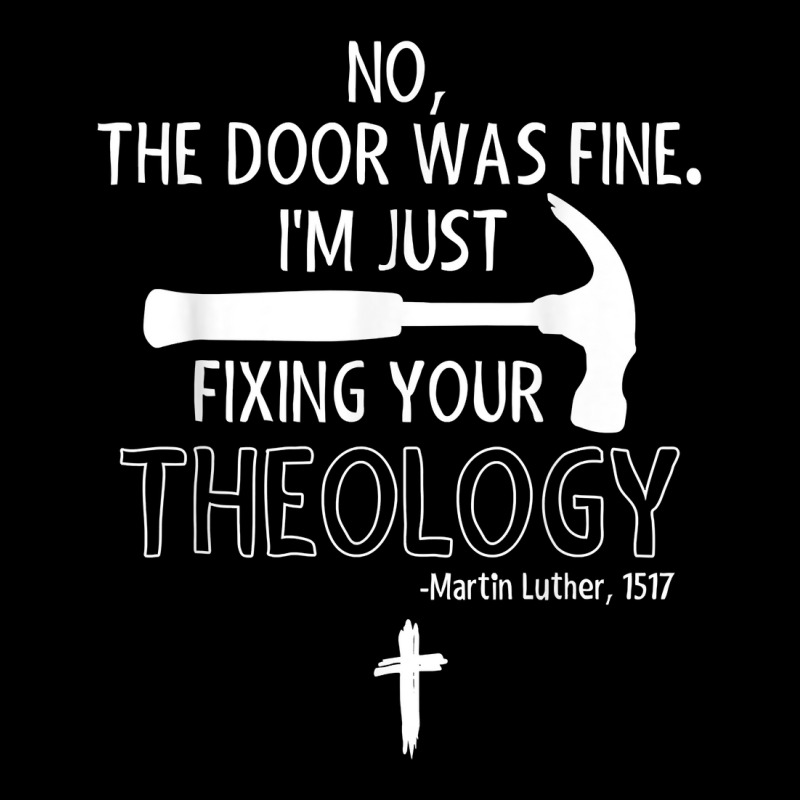 Lutheran, Fixing Your Theology, 95 Theses, Martin Luther T Shirt Cropped Hoodie by cm-arts | Artistshot