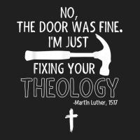 Lutheran, Fixing Your Theology, 95 Theses, Martin Luther T Shirt Ladies Polo Shirt | Artistshot