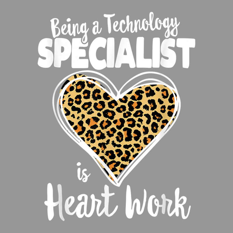 Being A Technology Specialist Is Heart Work, Teacher Leopard T Shirt Women's V-Neck T-Shirt by cm-arts | Artistshot