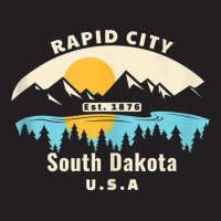 Rapid City South Dakota Souvenir Mountain Sunset River Tank Top T-shirt | Artistshot