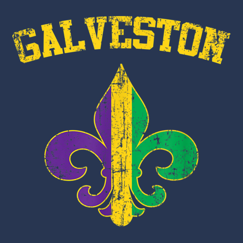 Galveston Texas Mardi Gras Fleur De Lis Symbol T Shirt Men Denim Jacket by cm-arts | Artistshot