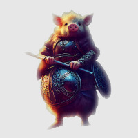 Cute Piggy Viking Character Dynamic Pose Armor Helmet T Shirt Hoodie & Jogger Set | Artistshot