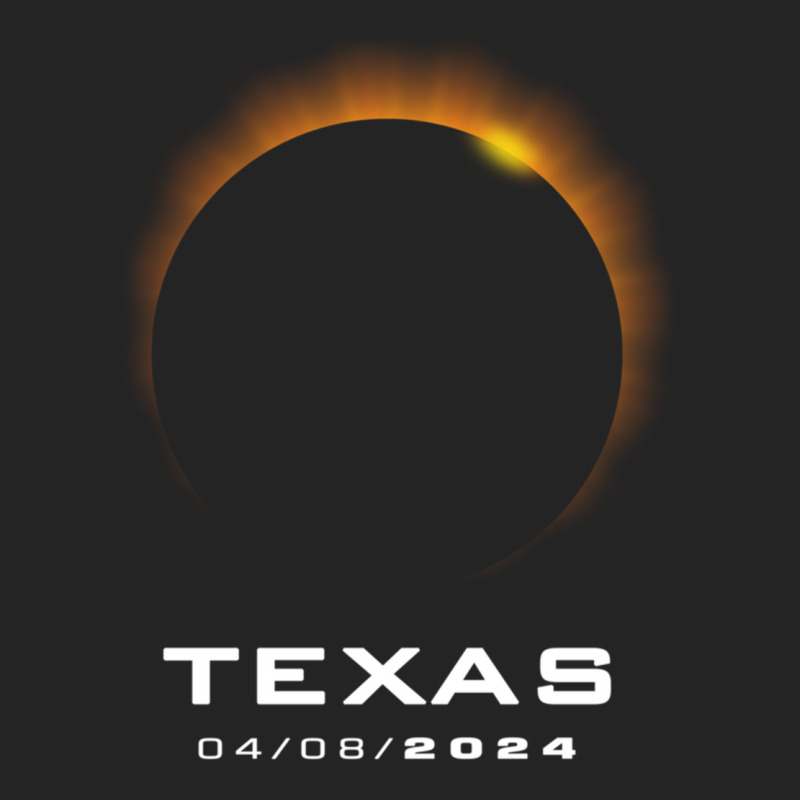 Total Solar Eclipse 2024 Texas Long Sleeve T Shirt 3/4 Sleeve Shirt by cm-arts | Artistshot