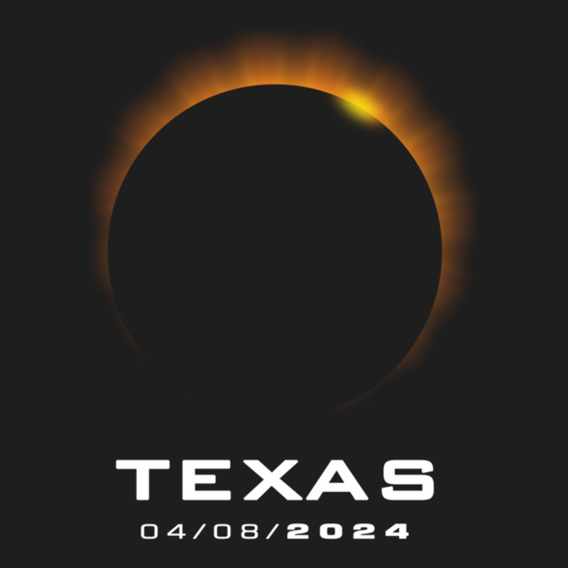 Total Solar Eclipse 2024 Texas Long Sleeve T Shirt Classic T-shirt by cm-arts | Artistshot