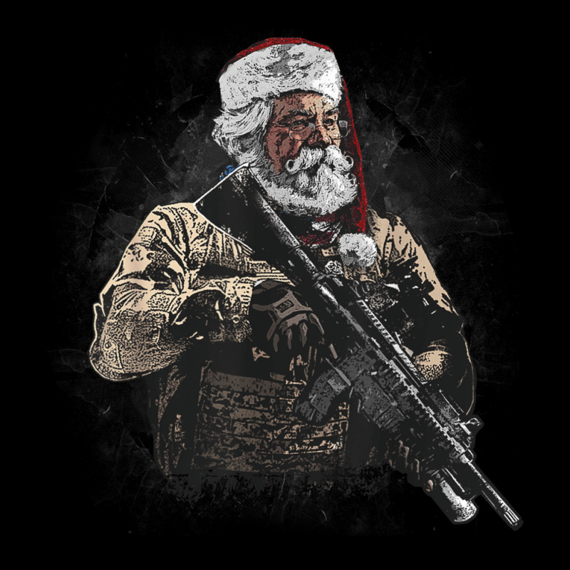 Soldier Santa V-neck Tee | Artistshot