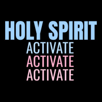 Holy Spirit Activate Shirt Christian Holy Spirit Activate Long Sleeve Men's 3/4 Sleeve Pajama Set | Artistshot