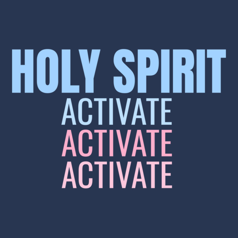 Holy Spirit Activate Shirt Christian Holy Spirit Activate Long Sleeve Men Denim Jacket | Artistshot