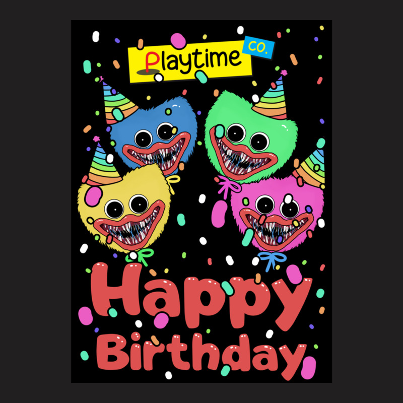 Poppy Playtime Huggy Wuggy Playtime Co Birthday Card 2 T-shirt | Artistshot