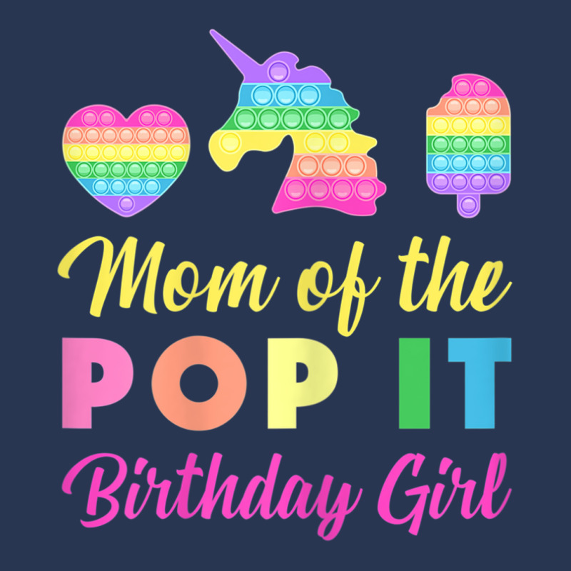 Mom Of The Pop It Birthday Girl Unicorn Heart Ice Cream Men Denim Jacket by KaseyReyes | Artistshot