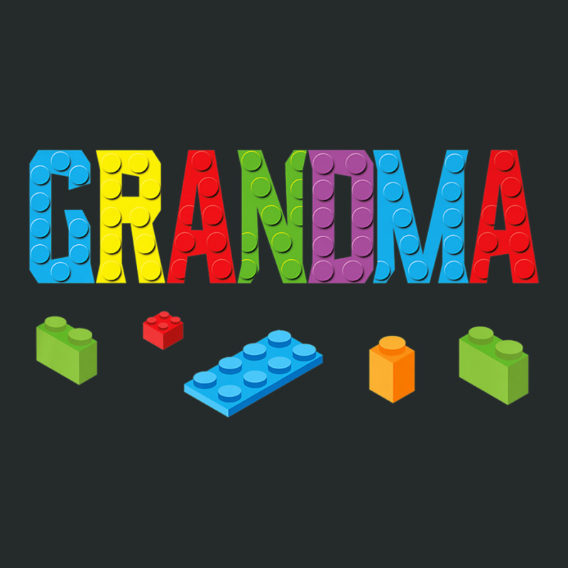 Grandma Master Builder Building Bricks Blocks Family Set Premium T Shi Women's Triblend Scoop T-shirt by cm-arts | Artistshot