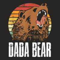 Dada Bear Camping Lover Daddy Father's Day Camping Trip T Shirt Ladies Fitted T-shirt | Artistshot