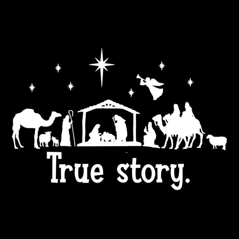 True Story Nativity Christmas Long Sleeve Shirt Baby Jesus Long Sleeve Adjustable Cap by cm-arts | Artistshot