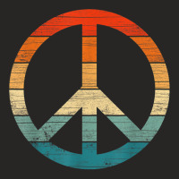 Peace Sign Shirt Vintage Distressed Anti War Freedom Retro T Shirt Ladies Fitted T-shirt | Artistshot