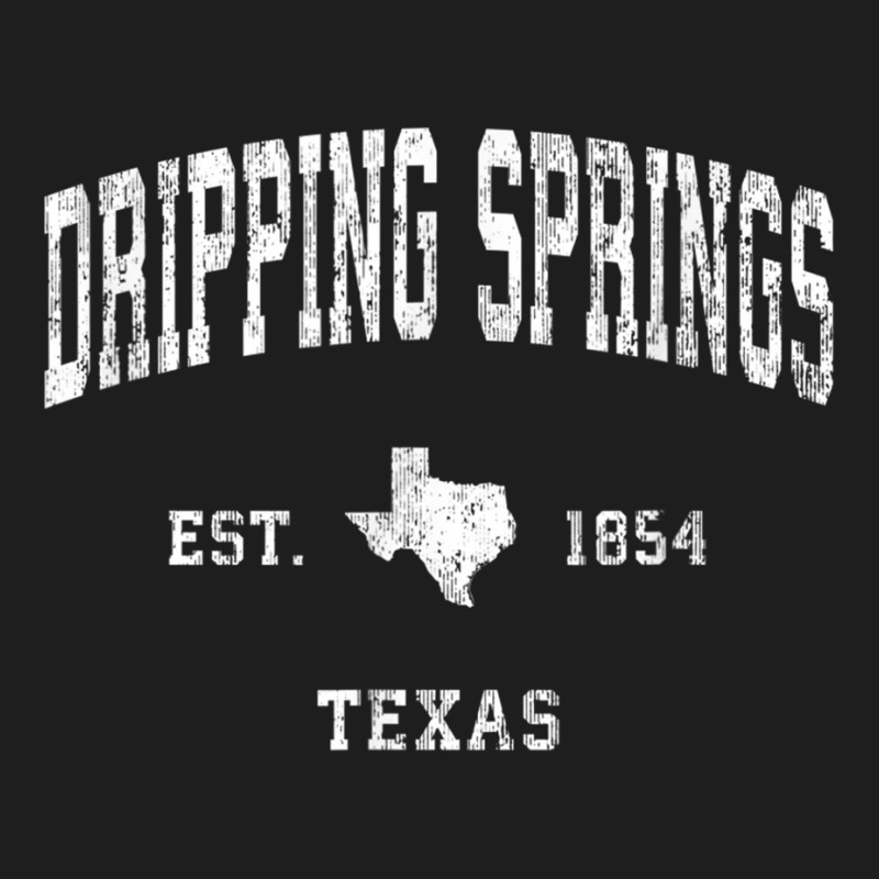 Dripping Springs Texas Tx Vintage Athletic Sports Design T Shirt Classic T-shirt | Artistshot