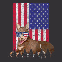 Australian Kelpie Patriotic Dog Usa Pride American Flag Premium T Shir Vintage Hoodie | Artistshot